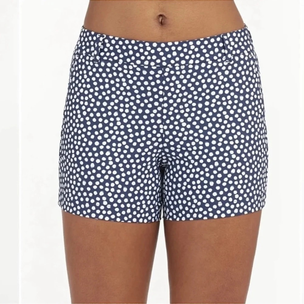 SPANX Sunshine Short 6" Womens Boat Beach Board Navy painted dot Swim Large